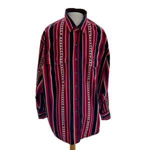 Roper Rodeo Blue Size XXLarge Vintage Western Snap Front Shirt Red Black